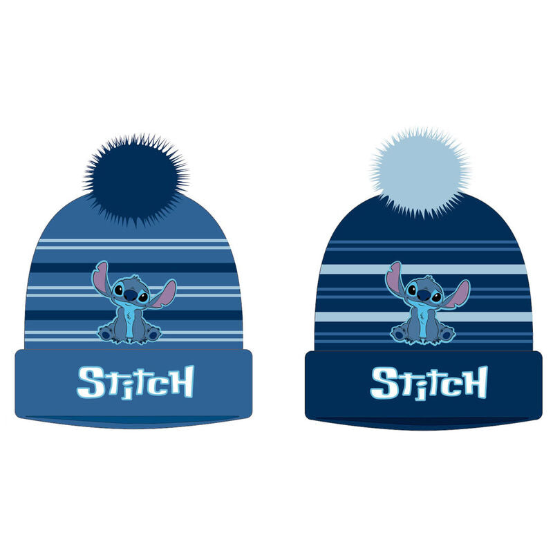 Casquette enfant Disney Stitch avec broderie colorée, modèle assorti visible sur fond blanc.