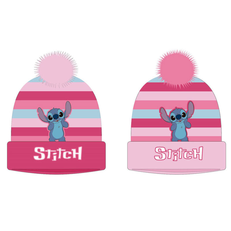 Casquette enfant Disney Stitch brodée avec plusieurs modèles colorés, vue de face.