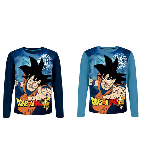 T-shirt Dragon Ball Super pour enfant en coton 100%, disponible en plusieurs tailles, avec design coloré et officiel.
