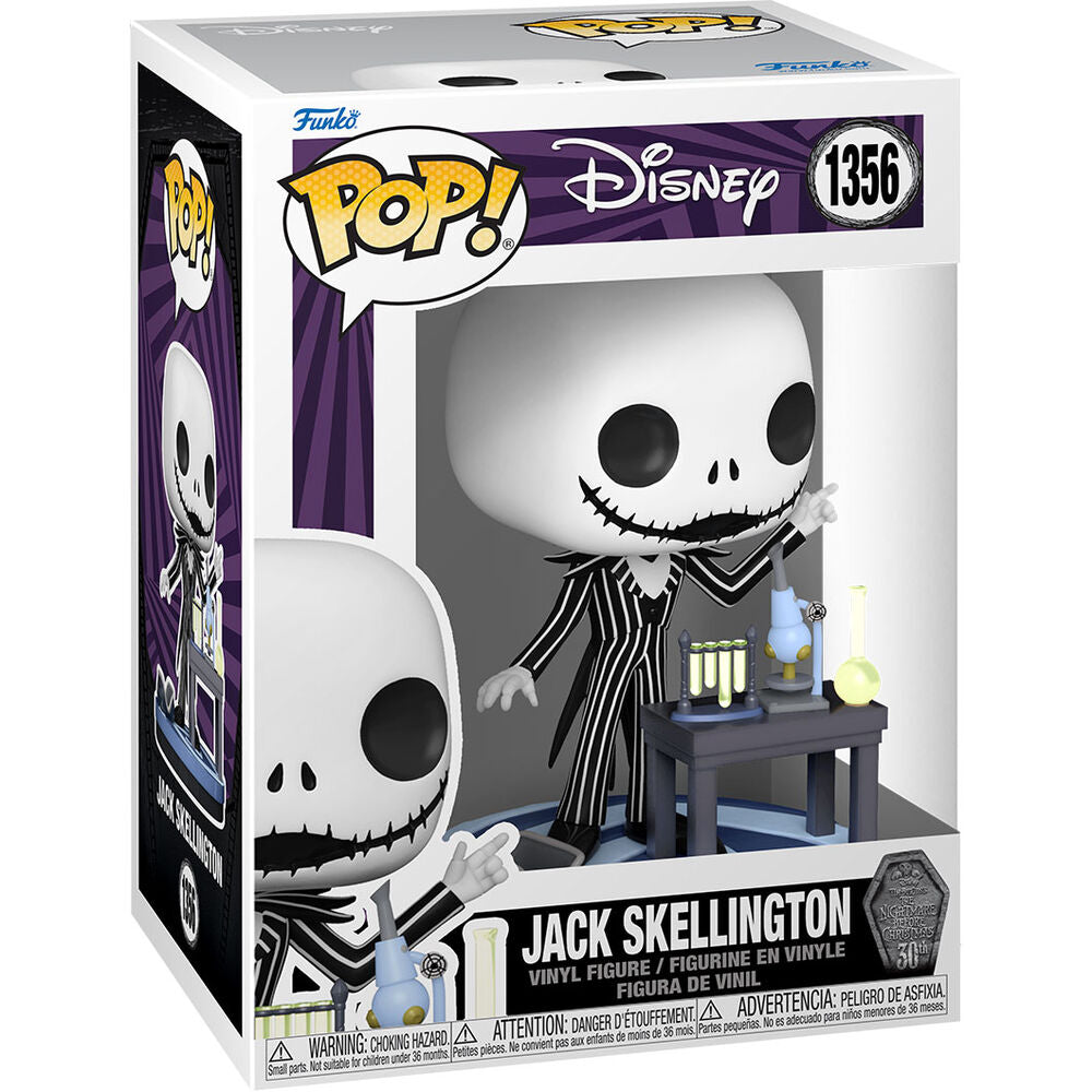 Figurine Funko POP Jack Skellington en vinyle de 9 cm dans sa boîte vitrine édition 30e anniversaire