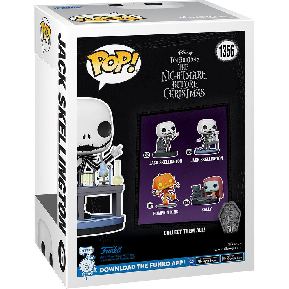 Vue latérale de la boîte collector Funko POP avec Jack Skellington, célébrant 30 ans du film