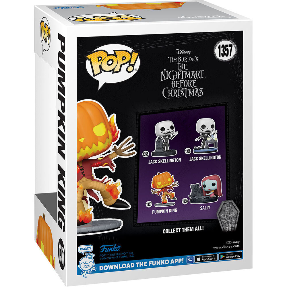 Vue latérale de la figurine Funko POP Pumpkin King montrant les finitions et la peinture soignée.