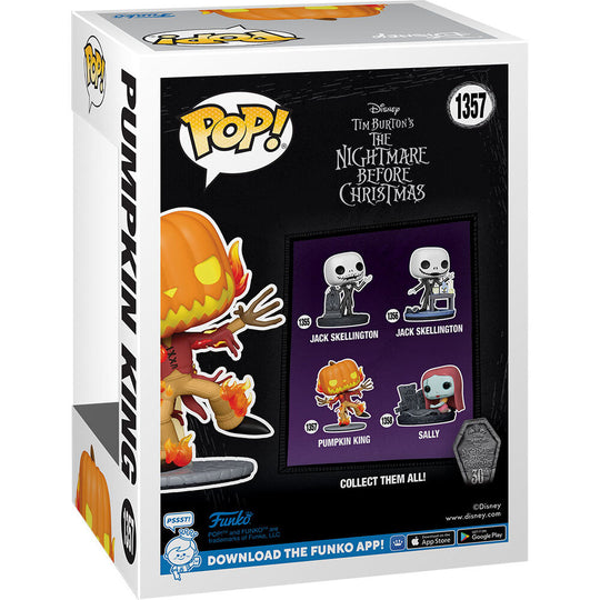 Vue latérale de la figurine Funko POP Pumpkin King montrant les finitions et la peinture soignée.