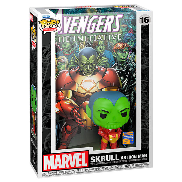 Figurine Funko POP Marvel Avengers Skrull déguisé en Iron Man avec détails précis et couleurs vives