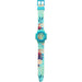 Détail du cadran digital de la montre Disney Frozen avec motifs La Reine des Neiges