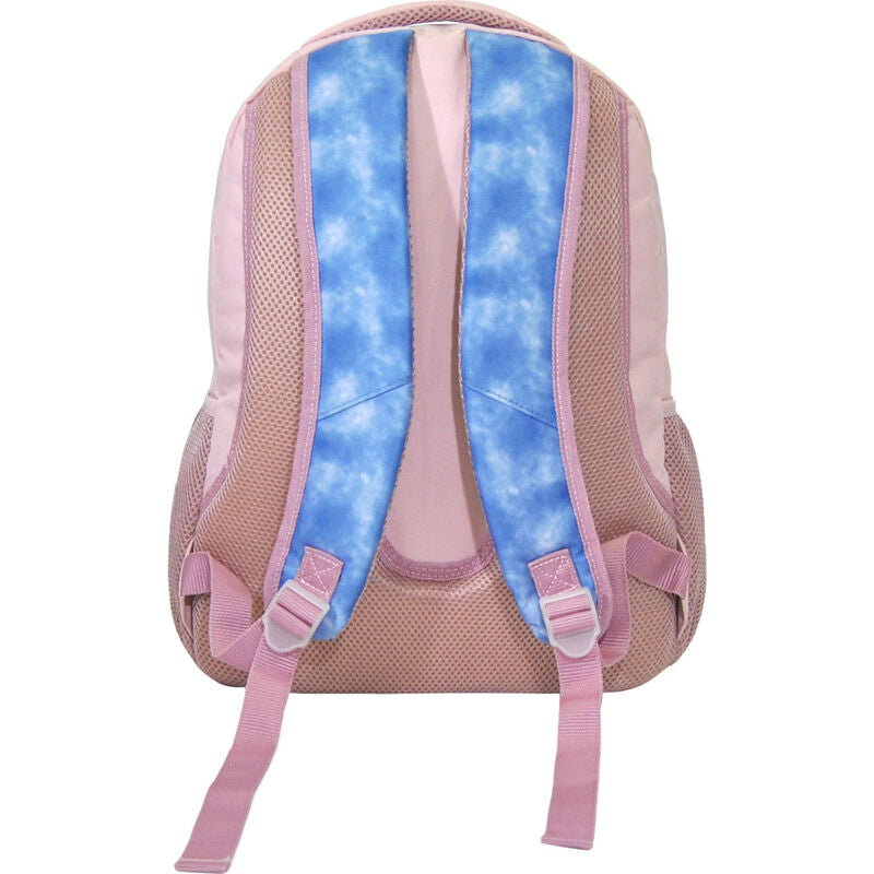 Photo du sac à dos Stitch Disney ouvert montrant son compartiment principal spacieux