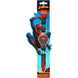 Montre digitale Marvel Spiderman vue de face avec écran digital clair et bracelet rouge et bleu.