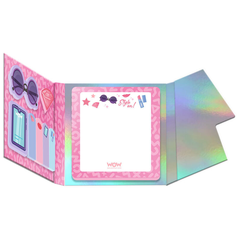 Pack complet du carnet autocollant Wow Generation avec ses sept images illustratives