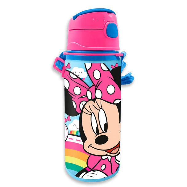 Gourde Disney Minnie en aluminium avec un design coloré et enfantin, capacité 600ml