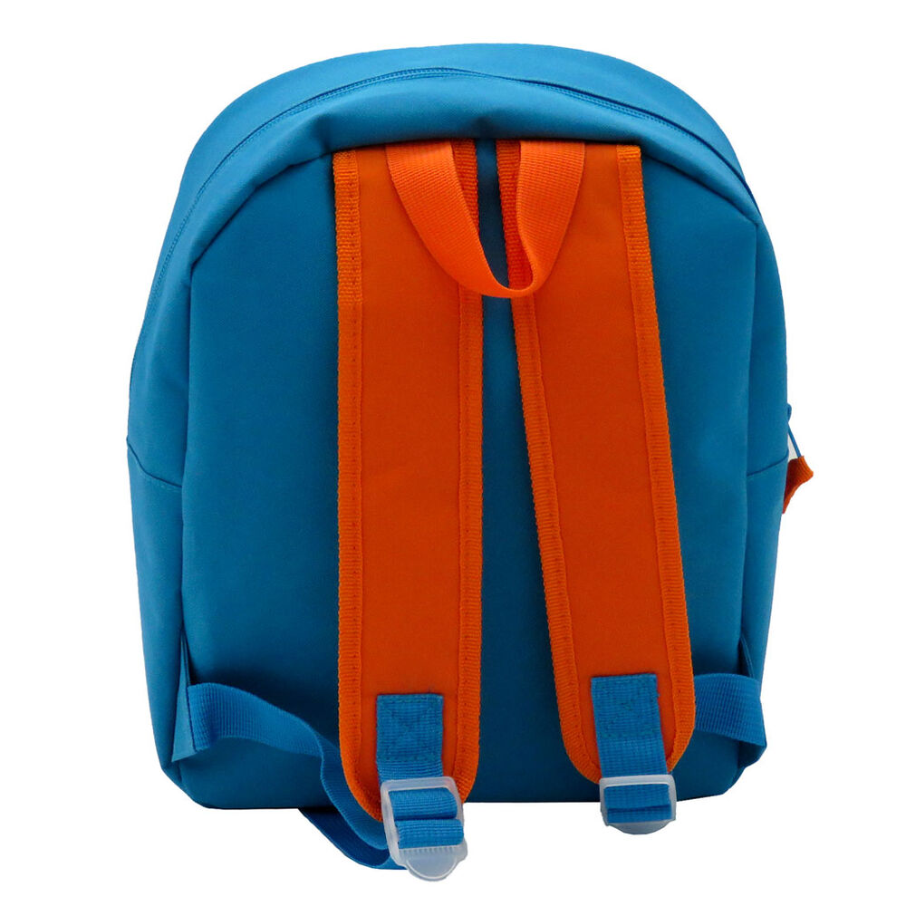 Détail des bretelles réglables rembourrées du sac à dos Jurassic World pour un confort optimal