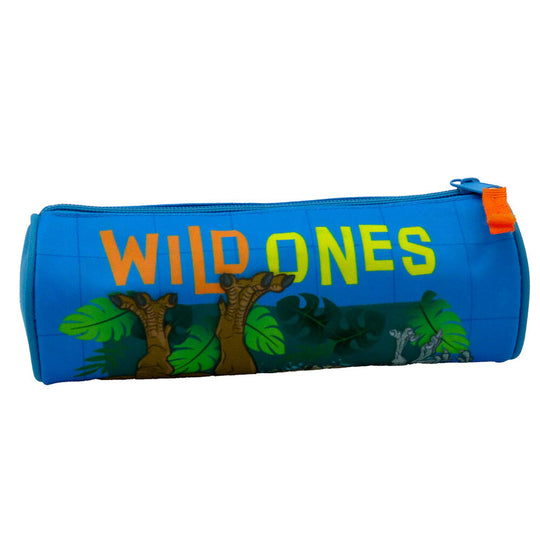 Trousse Jurassic World CYP BRANDS vue de face avec motifs dinosaures colorés et fermeture éclair