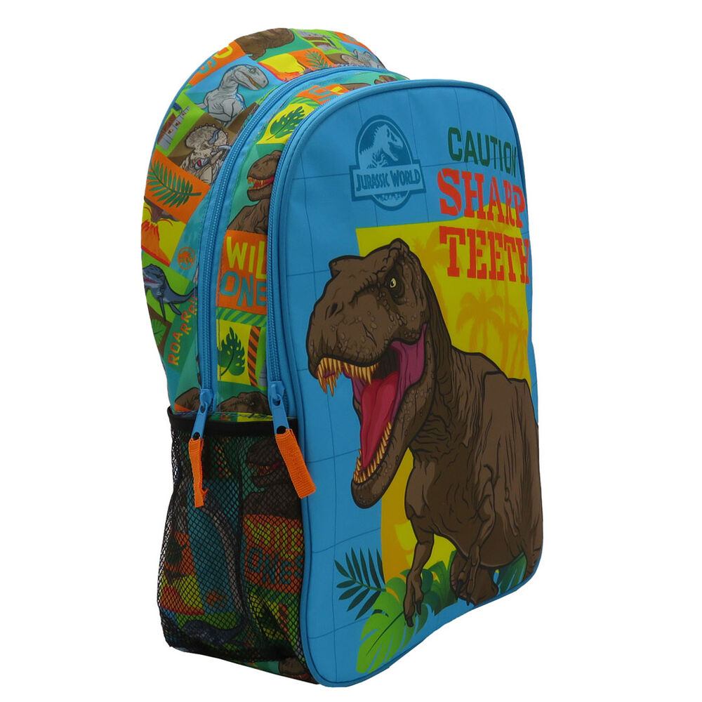 Compartiments spacieux du sac à dos Jurassic World adaptés à l'école et aux loisirs