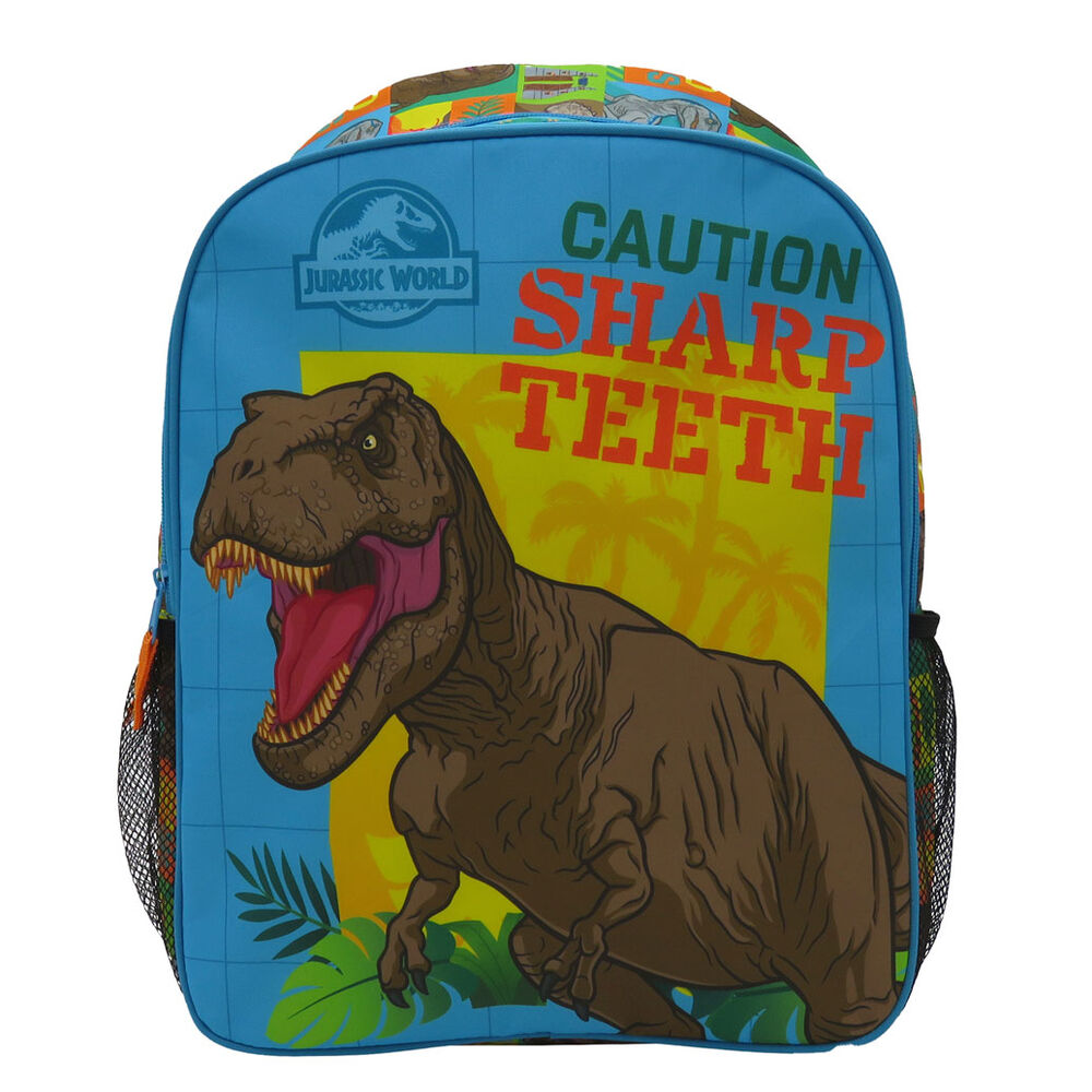 Vue arrière du sac à dos Jurassic World mettant en avant le rembourrage et les coutures