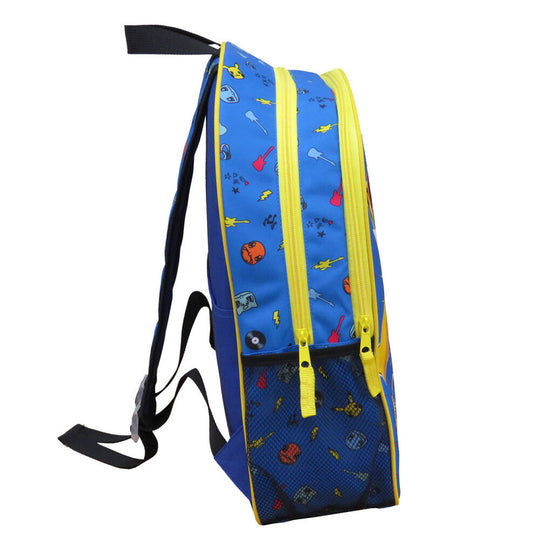 Détail des bretelles réglables du sac à dos Pikachu pour un confort optimal