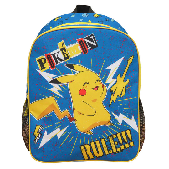 Gros plan sur le tissu résistant et les finitions du sac à dos Pikachu CYP BRANDS