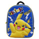 Vue arrière du sac à dos Pokémon avec bretelles rembourrées adaptées pour un port confortable