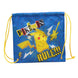 Sac Pikachu ouvert montrant le compartiment principal spacieux