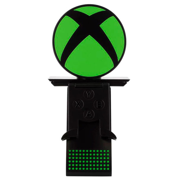Support de fixation Cable Guy Ikon 20cm pour manette Xbox avec éclairage LED blanc et logo Marvel, câble Type C inclus.
