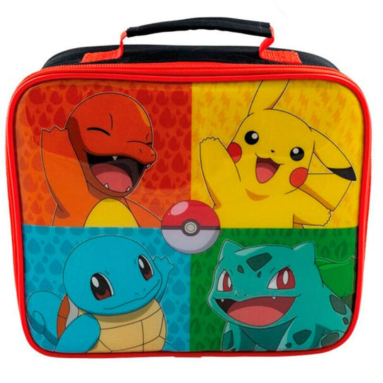 Sac à déjeuner isotherme Pokémon KIDS LICENSING avec motifs colorés, dimensions 20x23x8cm.