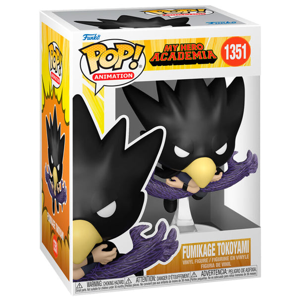 Figurine POP FUNKO de Fumikage Tokoyami de My Hero Academia en vinyle de 9 cm vue de face