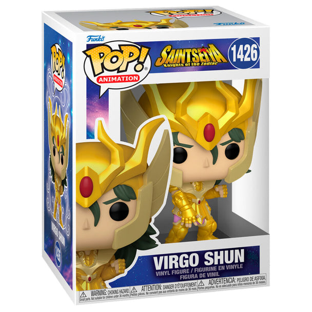 Figurine Funko POP Virgo Shun de Saint Seiya en vinyle de 9 cm avec détails précis