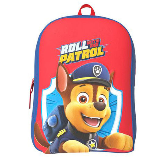 Sac à dos Paw Patrol 30 cm coloré pour enfants avec personnages emblématiques sur fond clair.
