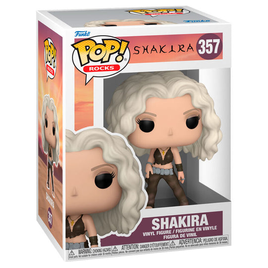 Figurine Funko POP Rocks Shakira Whenever de 9 cm dans sa boîte cadeau officielle FUNKO