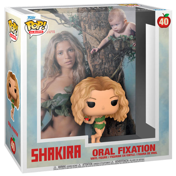 Figurine POP FUNKO de Shakira inspirée de l'album Oral Fixation, vue de face avec détails colorés
