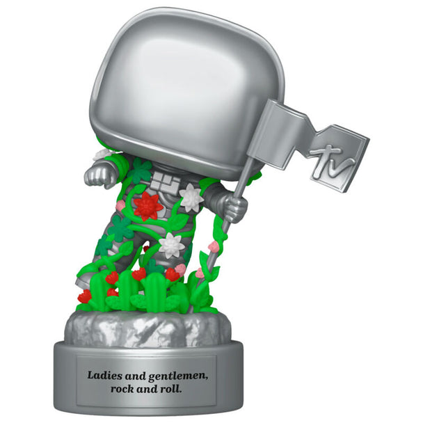 Packaging de la figurine Funko POP MTV Moon Person 40e anniversaire avec design collector et boîte transparente
