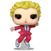 Vue rapprochée de la figurine Funko POP Ed Sheeran Vampire montrant les détails du visage et du costume