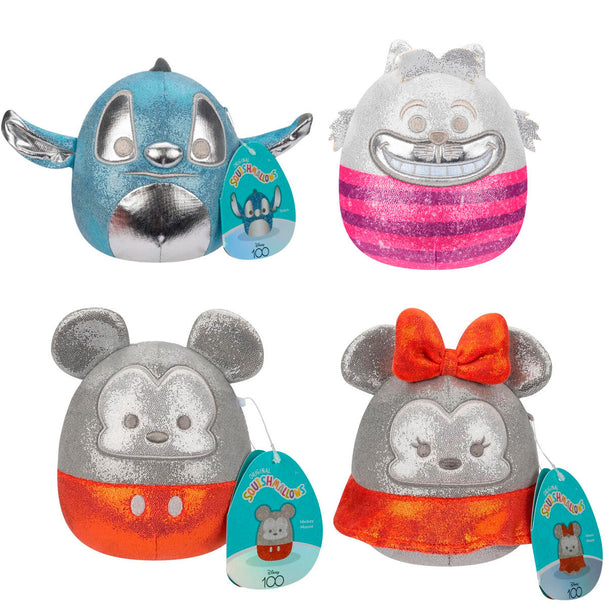 Peluches Squishmallows Disney 12cm avec détails moelleux et couleurs vives