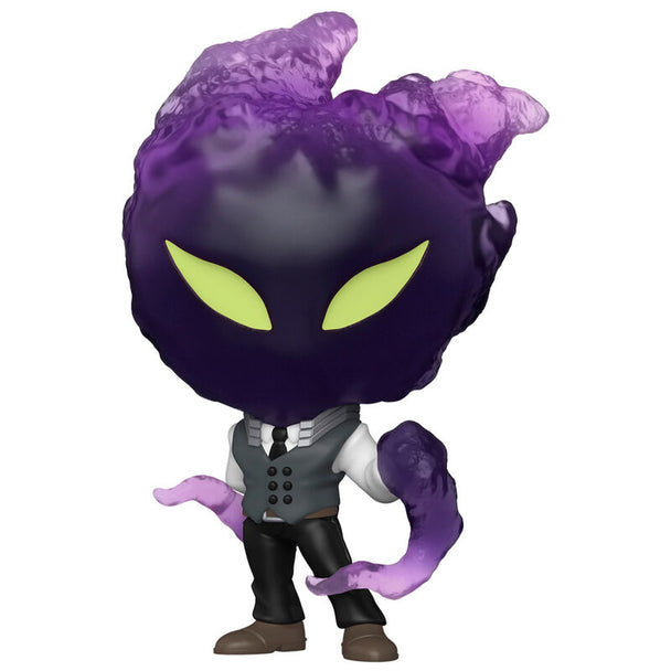 Boîte cadeau officielle Funko POP avec figurine Kurogiri de My Hero Academia visible à travers la fenêtre transparente