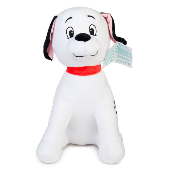 Peluche Disney 101 Dalmatiens de 20 cm avec fonction sonore, vue de face sur fond blanc.