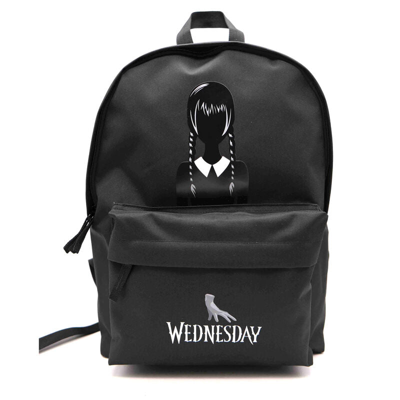 Sac à dos Wednesday 43 cm de TOYBAGS avec compartiment ordinateur, bretelles rembourrées et logo brodé visible.