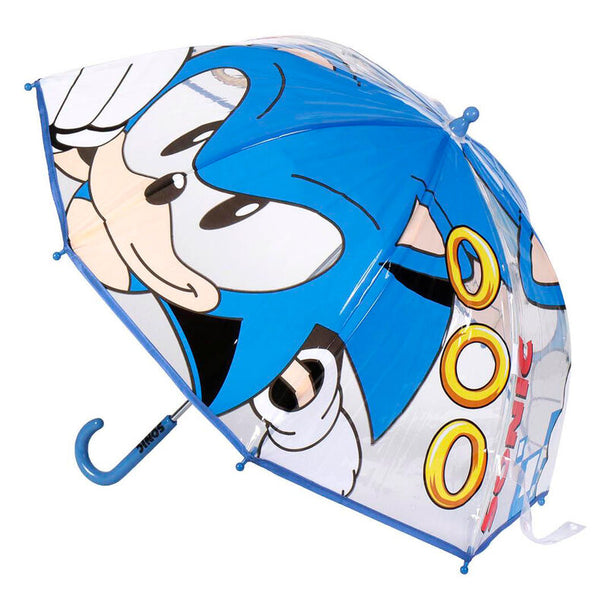 Parapluie bubble manuel Sonic The Hedgehog 45cm avec design transparent et motifs colorés