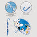 Vue ouverte du parapluie bubble Sonic The Hedgehog montrant sa forme arrondie unique