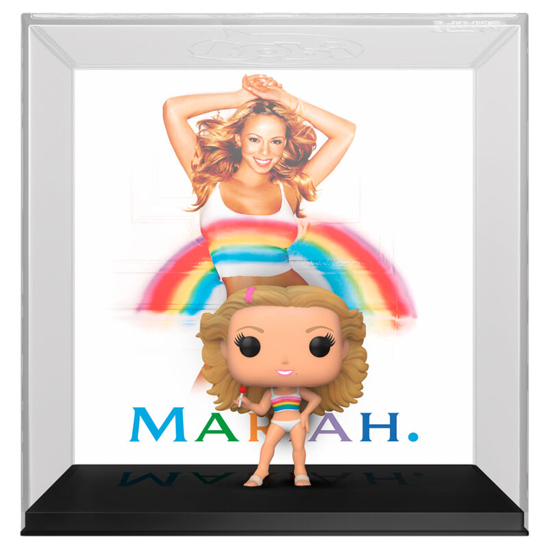 Figurine POP FUNKO de Mariah Carey inspirée de l'album Rainbow, vue de face avec détails colorés et design soigné