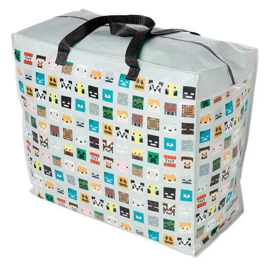 Sac de rangement Minecraft PUCKATOR aux dimensions 48x55x28cm avec design coloré et pratique pour enfants
