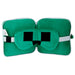 Vue rapprochée de la texture douce en polyester et spandex de l’oreiller de voyage Minecraft Creeper