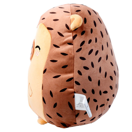 Détail du tissu velboa doux et moelleux du coussin hérisson Mitzi Adoramals PUCKATOR