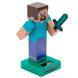 Figurine Minecraft Steve PUCKATOR en position debout montrant les textures carrées caractéristiques du personnage
