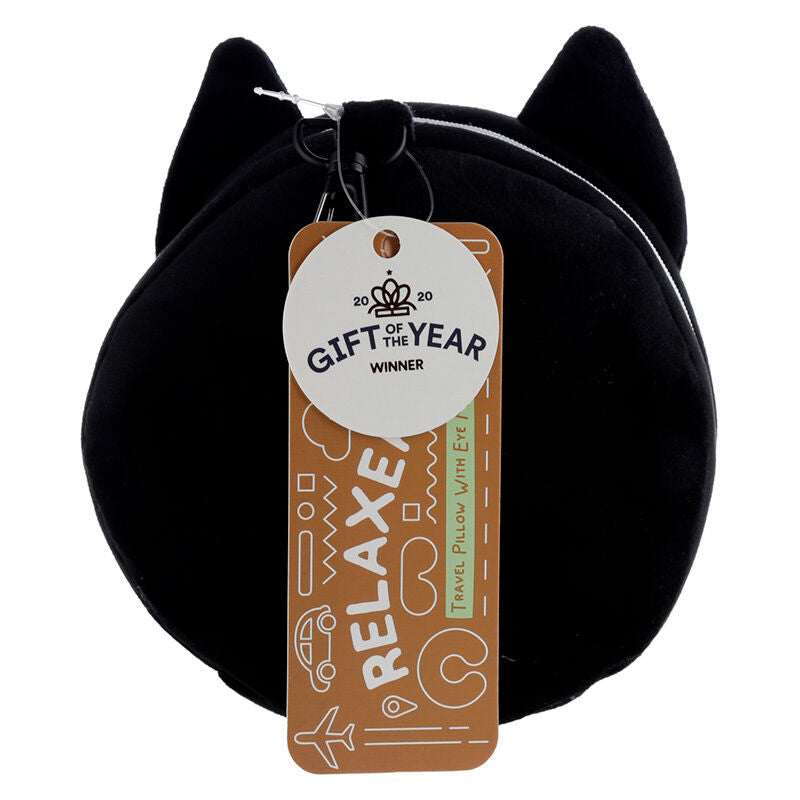 Masque de sommeil de voyage Relaxeazzz alliant confort et design original chat fin
