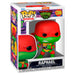 Figurine Funko POP de Raphael des Tortues Ninja en vinyle de 9 cm, présentée dans sa boîte cadeau originale.