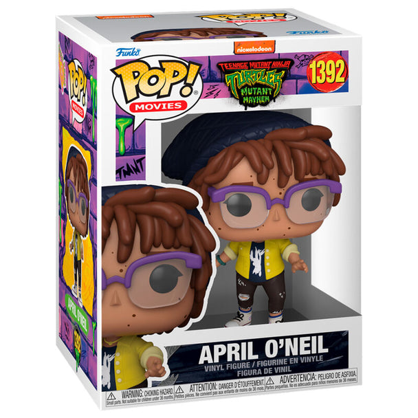 Figurine POP Funko April O'Neil des Ninja Turtles en vinyle de 9 cm dans sa boîte cadeau officielle FUNKO