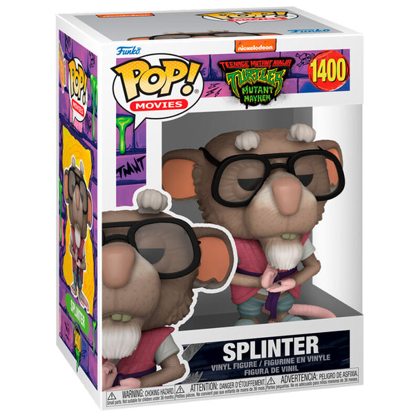 Figurine Funko POP Splinter des Tortues Ninja en vinyle de 9 cm dans sa boîte cadeau