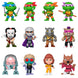 Boîte d'assortiment Funko Mini Tortues Ninja avec plusieurs figurines à collectionner