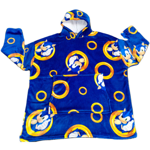 Sweat oversize corail pour enfants avec illustration Sonic the Hedgehog de SEGA, vue de face
