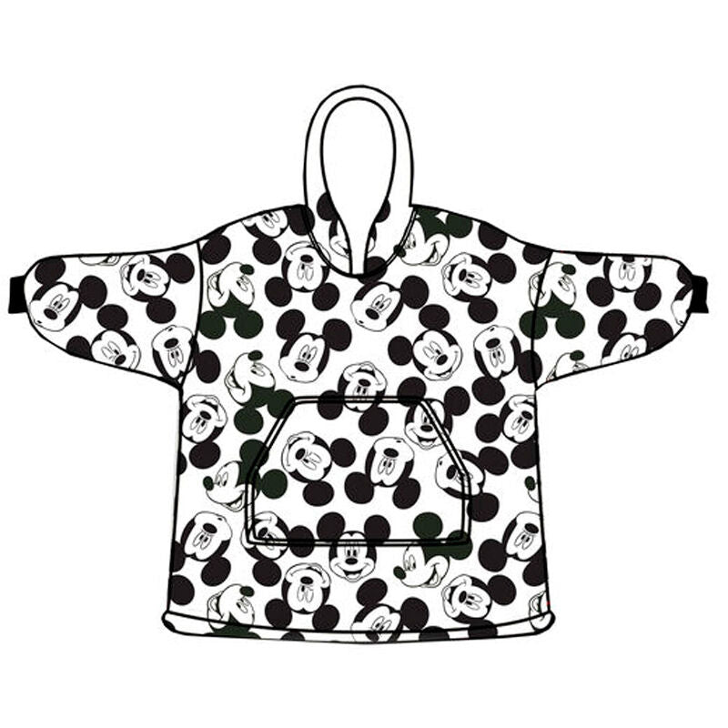 Sweat oversize Disney Mickey corail pour adulte présenté sur mannequin avec vue de face