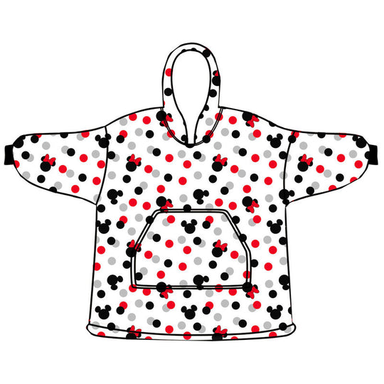 Sweatshirt oversize corail pour adulte avec imprimé Disney Minnie, vue de face.