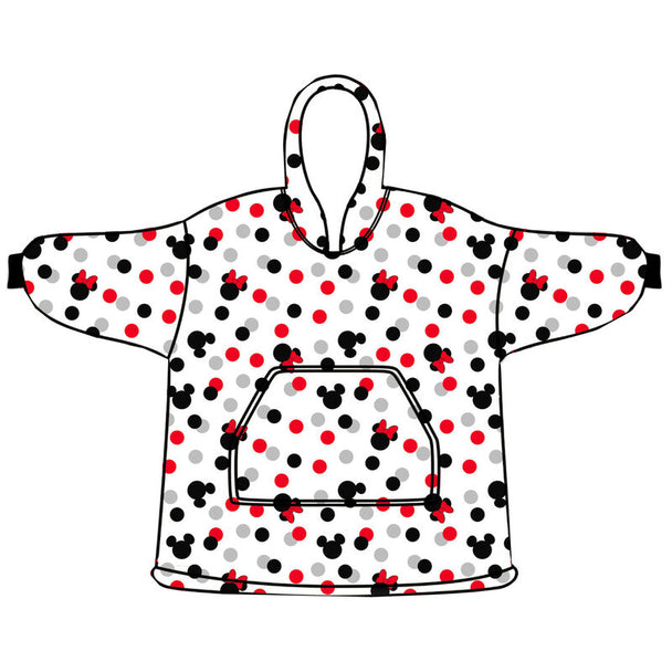 Sweatshirt oversize corail pour adulte avec imprimé Disney Minnie, vue de face.